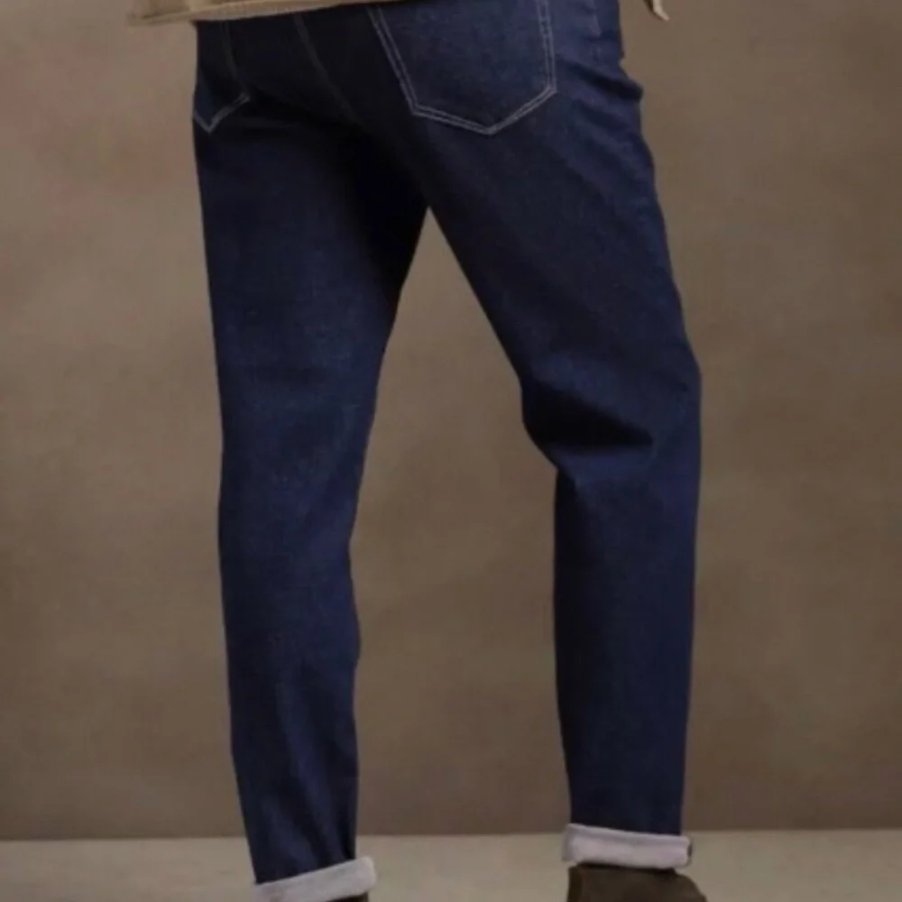 NWT Banana Republic Tapered WATERSHED Mill-valley denim stretch jeans, 36×30 - Picture 3 of 13